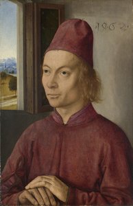 Portrait of Young Man, Perhaps Jan van Winckele, 1462 by Dirck Bouts